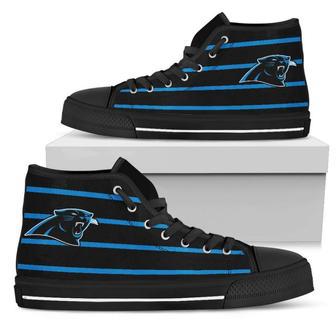 Edge Straight Perfect Circle Carolina Panthers High Top Shoes | Favorety CA