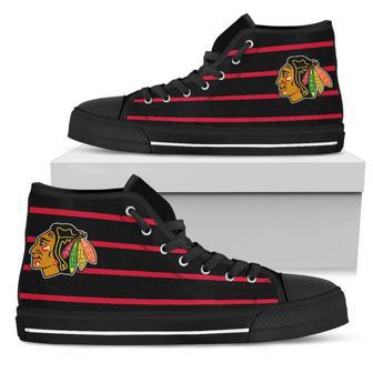 Edge Straight Perfect Circle Chicago Blackhawks High Top Shoes | Favorety AU