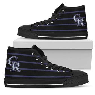 Edge Straight Perfect Circle Colorado Rockies High Top Shoes | Favorety UK