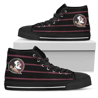 Edge Straight Perfect Circle Florida State Seminoles High Top Shoes - Monsterry