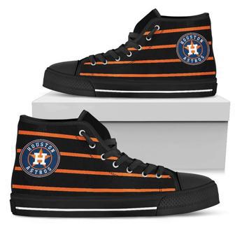 Edge Straight Perfect Circle Houston Astros High Top Shoes | Favorety DE