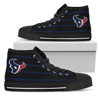 Edge Straight Perfect Circle Houston Texans High Top Shoes | Favorety