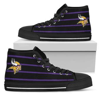 Edge Straight Perfect Circle Minnesota Vikings High Top Shoes | Favorety CA