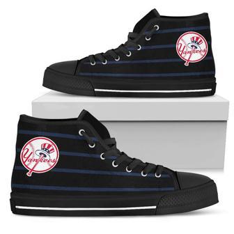 Edge Straight Perfect Circle New York Yankees High Top Shoes | Favorety AU