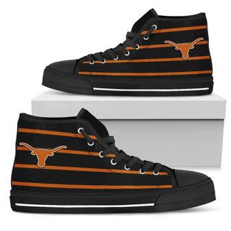 Edge Straight Perfect Circle Texas Longhorns High Top Shoes | Favorety AU