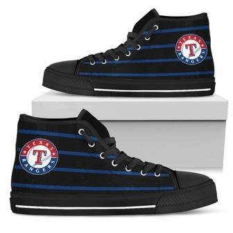 Edge Straight Perfect Circle Texas Rangers High Top Shoes | Favorety CA