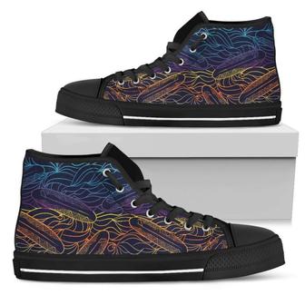 EDM Surfing Wave Women's High Top Shoes - Monsterry CA