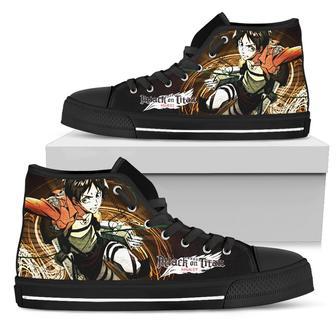 Eren Yeager AOT Sneakers High Top Shoes Attack On Titan | Favorety UK