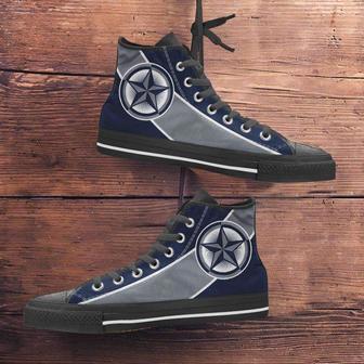 Fan Art Dallas Cowboys Canvas High Top Shoes | Favorety