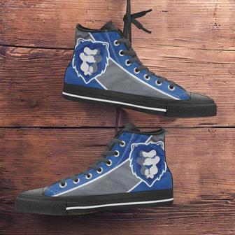 Fan Art Detroit Lions Canvas High Top Shoes | Favorety CA