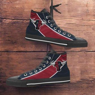 Fan Art Houston Texans Canvas High Top Shoes Sneakers | Favorety AU