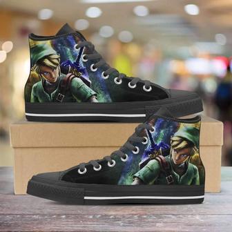 Fan Art Inspired By Legend Of Zelda Video Game Series Canvas High Top Shoes | Favorety DE