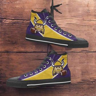 Fan Art Minnesota Vikings Canvas High Top Shoes | Favorety DE