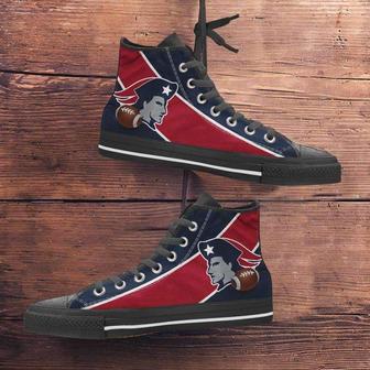 Fan Art New England Canvas High Top Shoes Sneakers - Monsterry UK