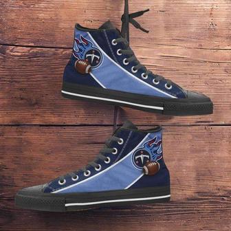 Fan Art Tennessee Titans Canvas High Top Shoes Sneakers | Favorety DE