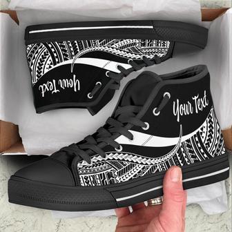 Federated States Of Micronesia Custom Personalised High Top Shoes White - Polynesian Tentacle - Monsterry