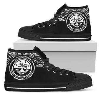 Federated States Of Micronesia High Top Shoes - Micronesian Black Style - - Monsterry AU
