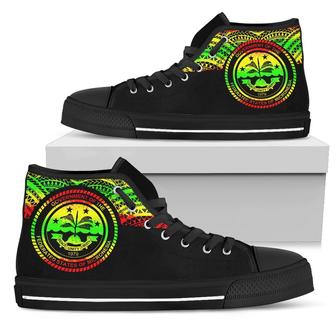 Federated States Of Micronesia High Top Shoes - Micronesian Reggae Style - - Monsterry CA