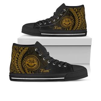 Federated States Of Micronesia High Top Shoes - Wings Style - Monsterry