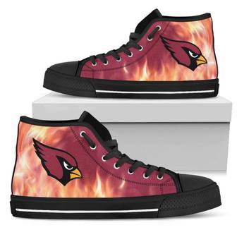 Fighting Like Fire Arizona Cardinals High Top Shoes | Favorety AU