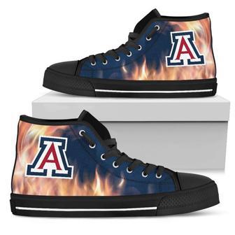 Fighting Like Fire Arizona Wildcats High Top Shoes | Favorety UK