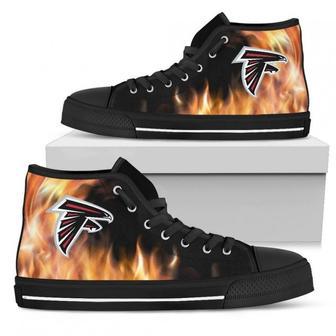 Fighting Like Fire Atlanta Falcons High Top Shoes | Favorety