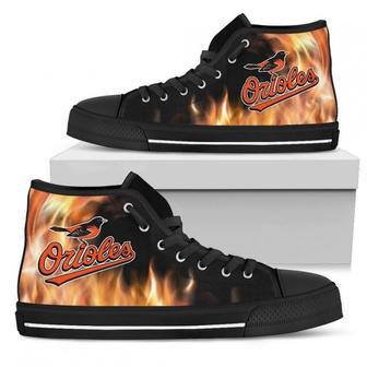 Fighting Like Fire Baltimore Orioles High Top Shoes | Favorety