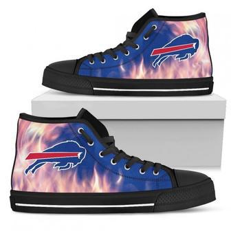 Fighting Like Fire Buffalo Bills High Top Shoes | Favorety DE