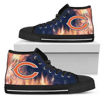 Fighting Like Fire Chicago Bears High Top Shoes | Favorety DE