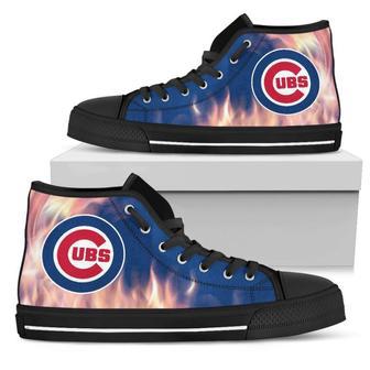 Fighting Like Fire Chicago Cubs High Top Shoes | Favorety DE