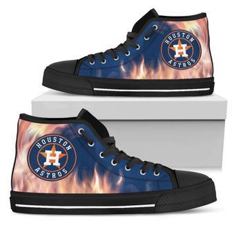 Fighting Like Fire Houston Astros High Top Shoes | Favorety CA