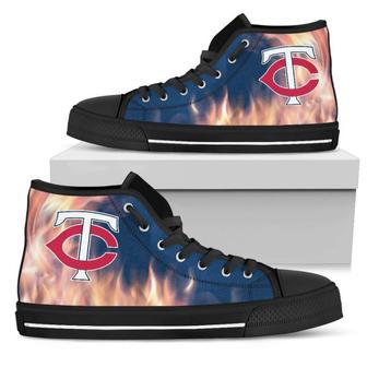 Fighting Like Fire Minnesota Twins High Top Shoes | Favorety