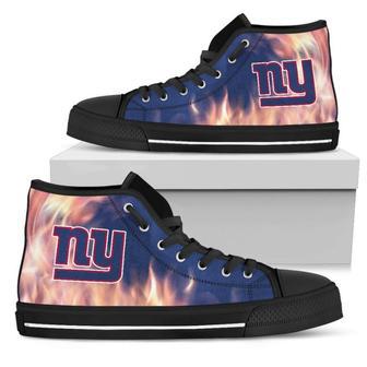 Fighting Like Fire New York Giants High Top Shoes | Favorety DE