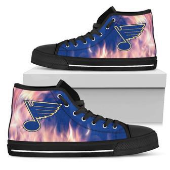 Fighting Like Fire St. Louis Blues High Top Shoes | Favorety AU