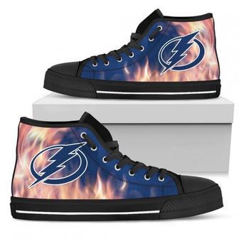 Fighting Like Fire Tampa Bay Lightning High Top Shoes | Favorety DE