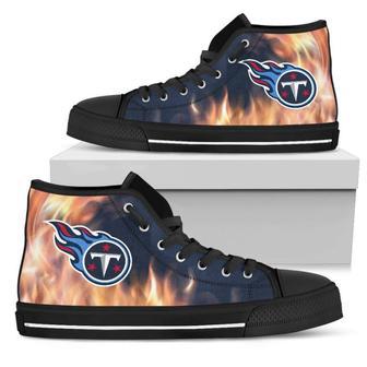 Fighting Like Fire Tennessee Titans High Top Shoes | Favorety UK