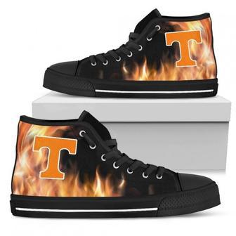 Fighting Like Fire Tennessee Volunteers High Top Shoes | Favorety UK