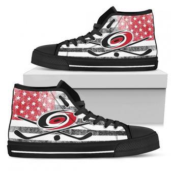 Flag Rugby Carolina Hurricanes High Top Shoes | Favorety CA