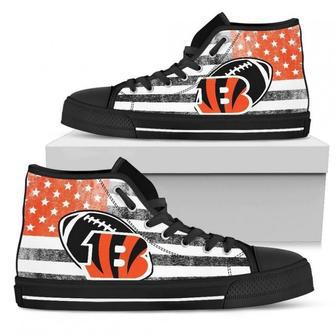 Flag Rugby Cincinnati Bengals High Top Shoes | Favorety