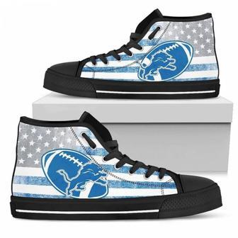 Flag Rugby Detroit Lions High Top Shoes | Favorety