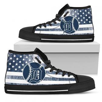 Flag Rugby Detroit Tigers High Top Shoes | Favorety DE