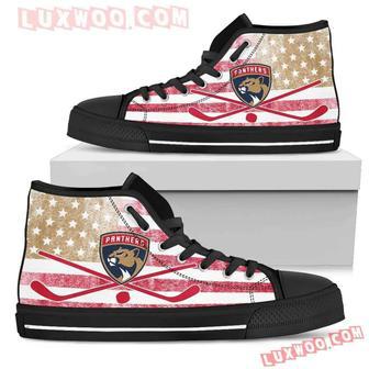 Flag Rugby Florida Panthers High Top Shoes Sport Sneakers | Favorety DE