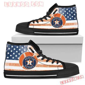 Flag Rugby Houston Astros High Top Shoes Sport Sneakers | Favorety