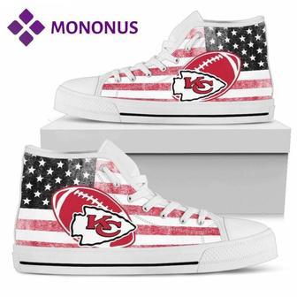 Flag Rugby Kansas City Chiefs High Top Shoes White | Favorety