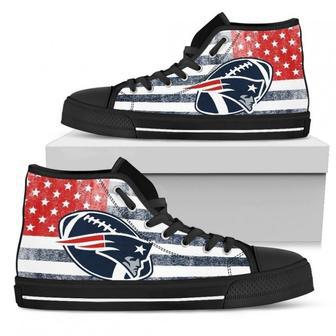 Flag Rugby New England Patriots High Top Shoes | Favorety UK