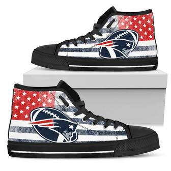 Flag Rugby New England Patriots High Top Shoes | Favorety CA