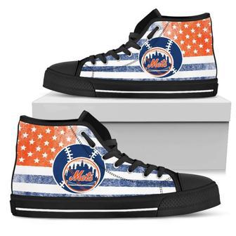 Flag Rugby New York Mets High Top Shoes | Favorety UK