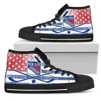 Flag Rugby New York Rangers High Top Shoes | Favorety DE