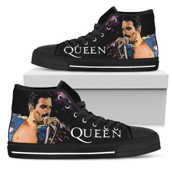 Freddie Mercury Queen For Men And Women Sneakers High Top Shoes | Favorety UK