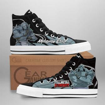 Fullmetal Alchemist Alphonse Elric High Top Shoes Custom Anime Sneakers | Favorety AU